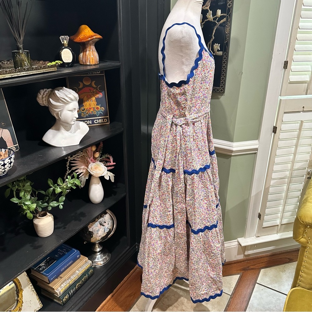 Anthropologies Just Me Floral Embroidered Maxi Dress – Size Large - Picture 5 of 11